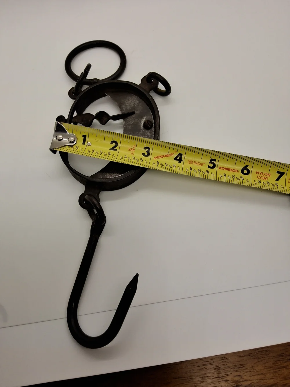 Primitive Antique Rusty Iron Scale with Hanging Hook ~ Rare Find~